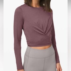 lululemon athletica Time to Restore Long Sleeve Top - Antique Bark